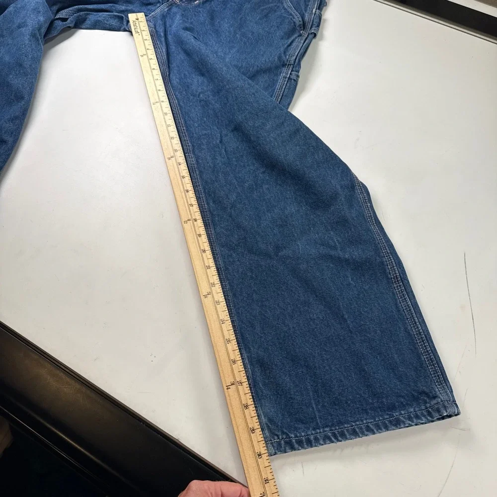 Carhartt FRB13 DNM Flame Resistant Carpenter Jeans 34x30 Original Fit Workwear